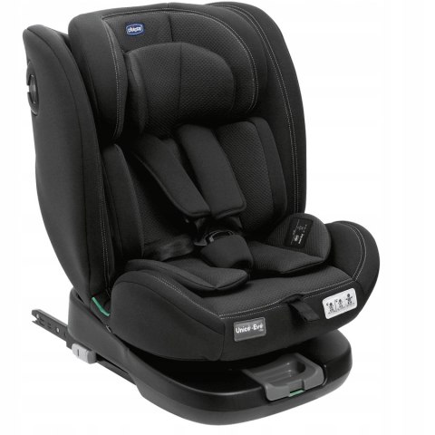 CHICCO UNICO EVO I-SIZE FOTELIK 0-36 KG BLACK ISOFIX TOP TETHER Black