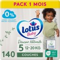 Pieluszki Lotus Baby Douceur Naturelle Rozmiar 5 140 szt.