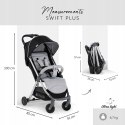 Hauck Swift Plus Składanie jedną ręką 6,4 kg Grey