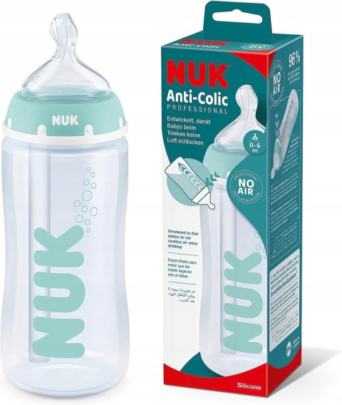 NUK butelka FC+ 300ml ANTI-COLIC smoczek 0-6m M