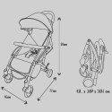 Niania Kompaktowy Wózek Spacerowy Lili Grey