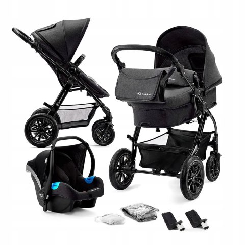 Wózek 3w1 Kinderkraft MOOV CT Black