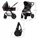 Wózek 3w1 Kinderkraft MOOV CT Black