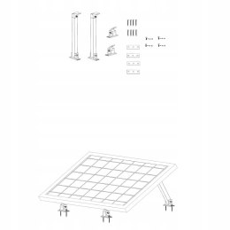 Enjoy solar Aluminiowy regulowany uchwyt do panelu słonecznego