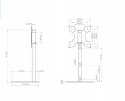 Cavus FM100/60S Regulowany podłogowy Stojak Uchwyt do telewizora do 55"