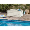 Kufer ogrodowy BRIGHTWOOD POOLBOX biały 145 x 69,7 x 60,3 454 l