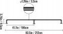 Vevor poręcz schodowa ścienna 212cm