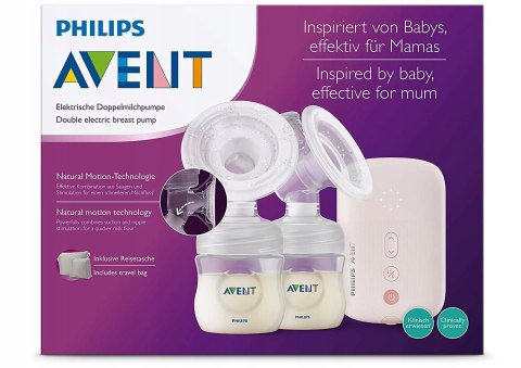 PODWÓJNY LAKTATOR ELEKTRYCZNY PHILIPS AVENT Natural Motion PODWÓJNY LAKTATOR ELEKTRYCZNY PHILIPS AVENT Natural Motion