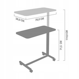 Teqler stolik pomocniczy do łóżek szpitalnych
