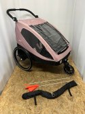 Hauck Przyczepa rowerowa 2w1 Buggy DRYK DUO rose