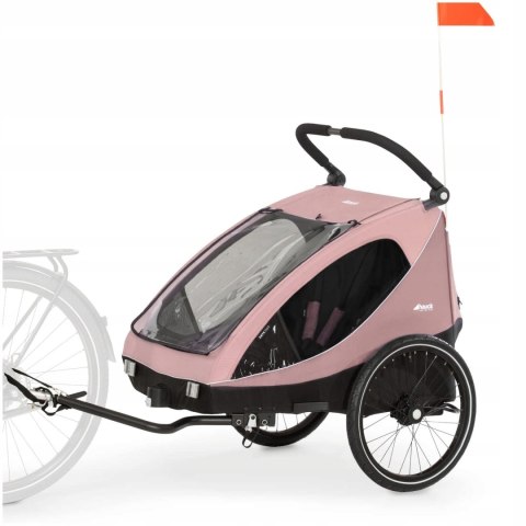 Hauck Przyczepa rowerowa 2w1 Buggy DRYK DUO rose