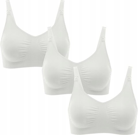 Medela Biustonosz do karmienia Biały M Pregnancy & Nursing Bra 3sztuki