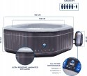 Basen Jacuzzi z hydromasażem nadmuchiwany Netspa 850 l 195x195x70cm