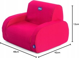 Chicco Twist 3w1 Fotelik Sofa Leżanka czaerwony