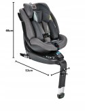 Inglesina Halley, fotelik 360°, od 0 do ok.7 lat, od 40 cm do 125 cm szary