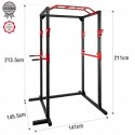 Ultrasport Power Rack Basic, stojak fitness wielofunkcyjny z 4 hakami