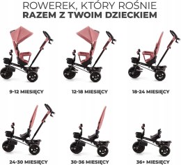 ROWEREK TRÓJKOŁOWY KinderKraft obrotowy AVEO Pink