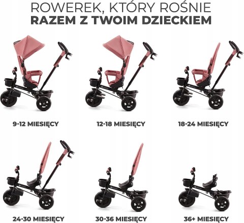 ROWEREK TRÓJKOŁOWY KinderKraft obrotowy AVEO Pink ROWEREK TRÓJKOŁOWY KinderKraft obrotowy AVEO Pink