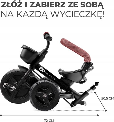 ROWEREK TRÓJKOŁOWY KinderKraft obrotowy AVEO Pink ROWEREK TRÓJKOŁOWY KinderKraft obrotowy AVEO Pink