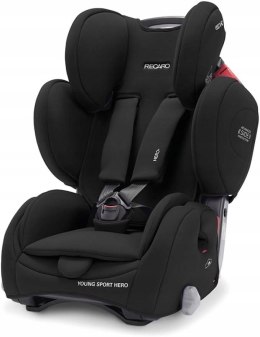 Fotelik samochodowy RECARO Young Sport Hero, czarny, grupa 1/2/3