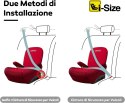 LETTAS I-SIZE FOTELIK SAMOCHODOWY ISOFIX 125-150 CM 22-36 KG