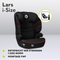 Fotelik samochodowy Lionelo Lars i-Size 100-150cm black/red