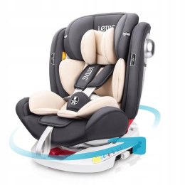 FOTELIK LETTAS 360° Isofix 0-36kg Top Tether Grey