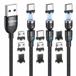 Kabel tunkia USB - USB typ C 2 m czarny