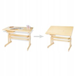 Biurko prostokątny Pinolino Desks 109 x 58 x 70 cm odcienie beżu