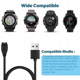 2x Ładowarka Kabel USB do Garmin Fenix 5 5S 5X 6 6S 6X 7