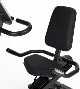 Rower treningowy poziomy SportPlus 24 poziomy oporu, wyświetlacz LCD