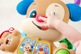 FISHER PRICE Pchacz z panelem do zabawy język włoski