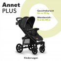 Wózek Spacerowy LIONELO Annet Plus 0-22kg black