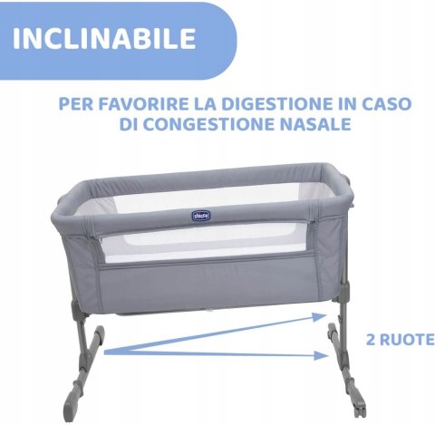 Chicco next2me Essential łóżeczko do 9kg grey Chicco next2me Essential łóżeczko do 9kg grey