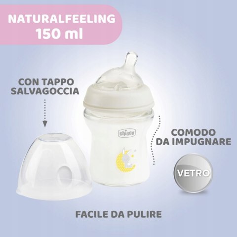 CHICCO BUTELKA ANTYKOLKOWA NATURAL FEELING 150ml CHICCO BUTELKA ANTYKOLKOWA NATURAL FEELING 150ml