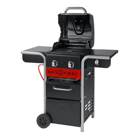 Char-Broil 140924 Gas2Coal 210 Hybrydowy grill gazowy, czarny Char-Broil 140924 Gas2Coal 210 Hybrydowy grill gazowy, czarny