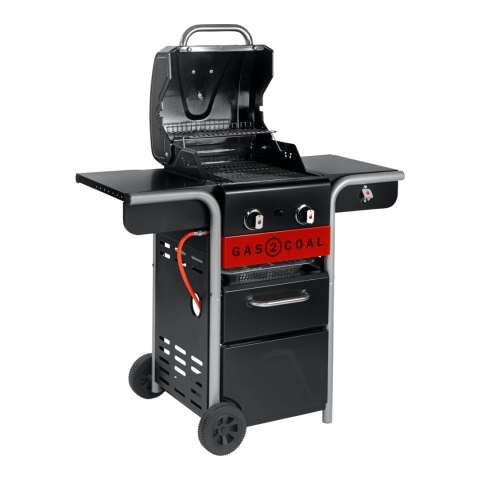 Char-Broil 140924 Gas2Coal 210 Hybrydowy grill gazowy, czarny Char-Broil 140924 Gas2Coal 210 Hybrydowy grill gazowy, czarny