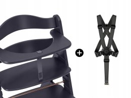 Krzesełko Hauck Alpha + Drewno Bukowe Dark Grey