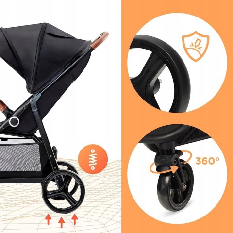 Wózek spacerowy 22kg LEKKI Kinderkraft GRANDE PLUS Wózek spacerowy 22kg LEKKI Kinderkraft GRANDE PLUS