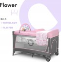 LIONELO Flower Łóżeczko Turystyczne Dla Niemowląt