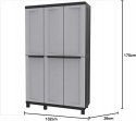Terry Twist Black 102A wielofunkcyjna szafka ogrodowa 170x102x39cm