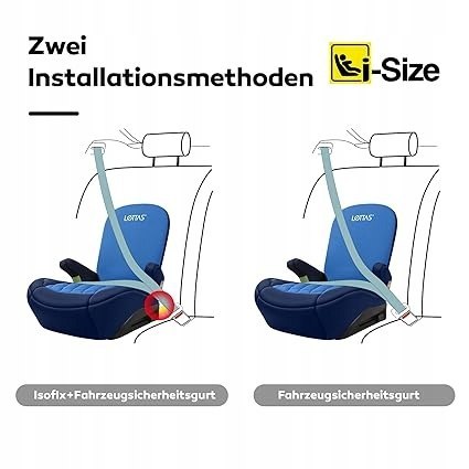 Fotelik Samochodowy LETTAS I-SIZE Isofix dla Dzieci 6-12lat, 125-150cm Fotelik Samochodowy LETTAS I-SIZE Isofix dla Dzieci 6-12lat, 125-150cm
