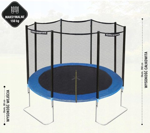 Trampolina ogrodowa Ultrasport 366 cm Trampolina ogrodowa Ultrasport 366 cm