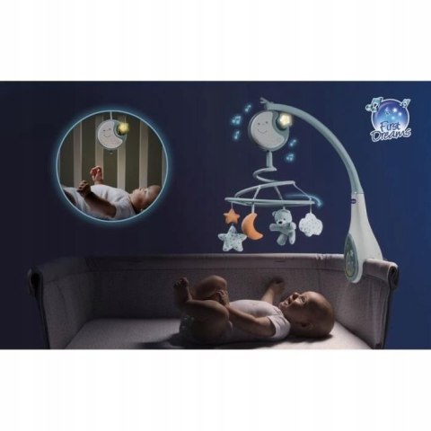 Chicco First Dreams Karuzela na łóżeczko Next2Dreams 3w1 niebieska Chicco First Dreams Karuzela na łóżeczko Next2Dreams 3w1 niebieska