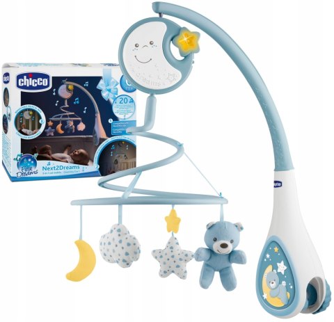 Chicco First Dreams Karuzela na łóżeczko Next2Dreams 3w1 niebieska Chicco First Dreams Karuzela na łóżeczko Next2Dreams 3w1 niebieska