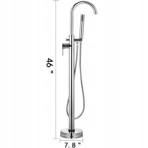 Bateria wannowa stojąca BuoQua System prysznicowy z termostatem Bateria wannowa stojąca BuoQua System prysznicowy z termostatem