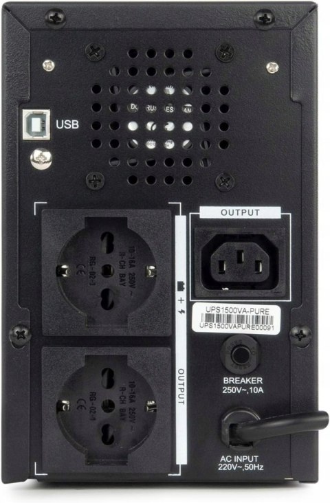 Zasilacz UPS Vultech UPS1500VA-PURE 1500 VA 1200 W Zasilacz UPS Vultech UPS1500VA-PURE 1500 VA 1200 W