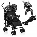 Wózek Spacerowy LIONELO Elia 0-15 kg czarno-biały