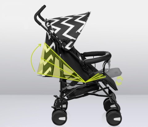 Wózek Spacerowy LIONELO Elia 0-15 kg czarno-biały Wózek Spacerowy LIONELO Elia 0-15 kg czarno-biały