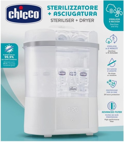Chicco Sterylizator Chicco z funkcją suszenia Chicco Sterylizator Chicco z funkcją suszenia